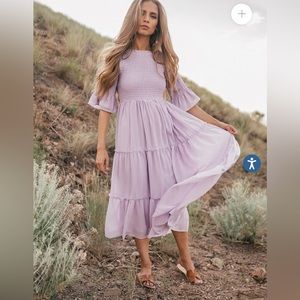 Plus Size Lavender JessaKae “Wandering Willoughby” Dress - Size 3X